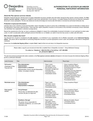 Fillable Online Canada Desjardins Life Insurance E Fax Email