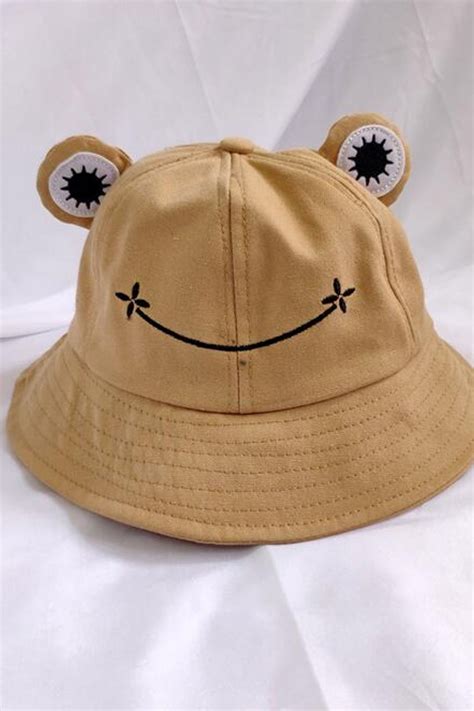 Cute Cartoon Frog Bucket Hat Shopperboard