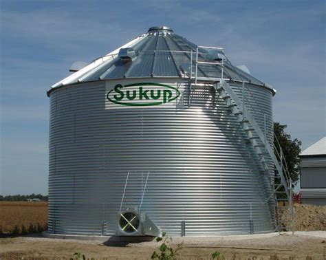 Sukup Farm Grain Bin Built By Devolder Farms Grain Storage Grains