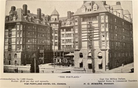 THE PORTLAND HOTEL GAVE THESE OUT IN 1911 - Portland Hotel Memories