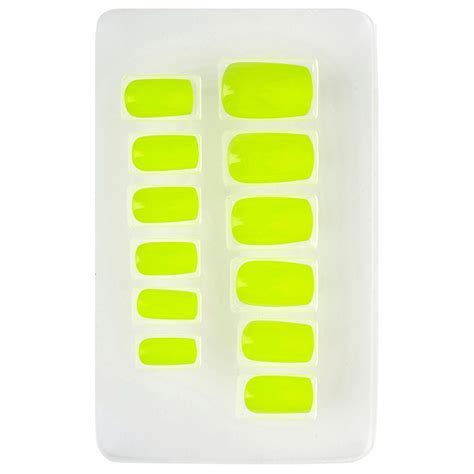 Faux Ongles Jaune Fluo France Effect