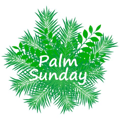 Palm Sunday Vector Png Images Christian Cross Palm Sunday Event Png