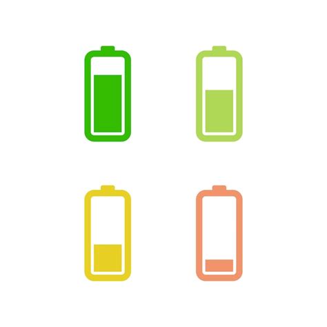 Premium Vector Battery Icon Vector Template Illustration Design