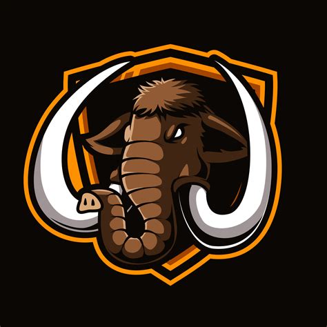 Head Mammoth Mascot Logo Illustration Vector Art At Vecteezy