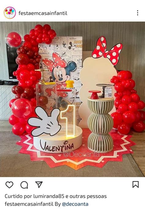 Pin By Natacha Ranifete On Bolos In Minnie Mouse Birthday Theme