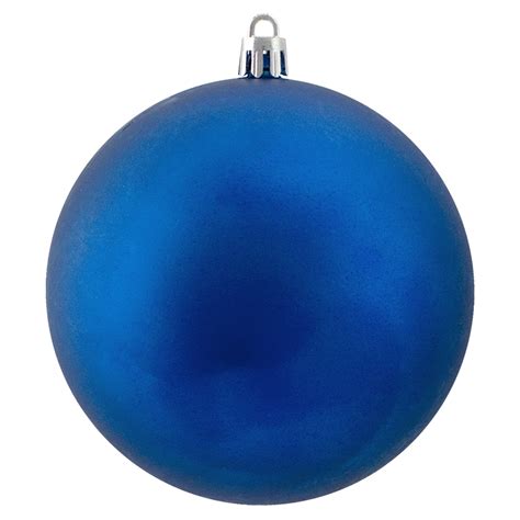 12ct Lavish Blue Shatterproof Matte Christmas Ball Ornaments 4 100mm Christmas Central