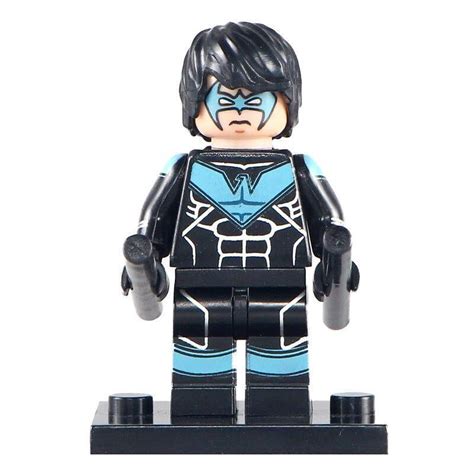 Classic Nightwing Dc Universe Batman Themed Lego Moc Minifigure T