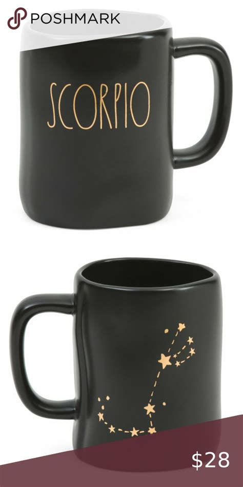 Rae Dunn Astrology Mug Horoscope Scorpio Zodiac Mugs Dunn Scorpio