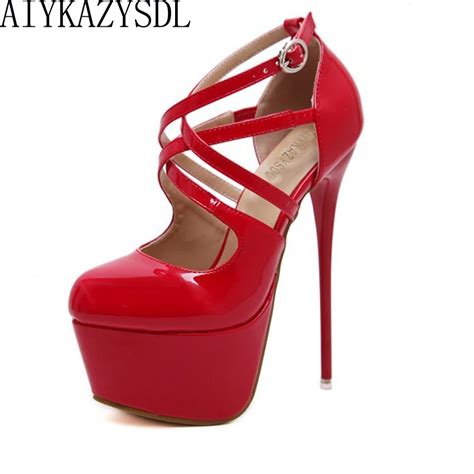 Aiykazysdl 2018 Sexy Ultra Very High Heel Women Pumps Platform Stripper