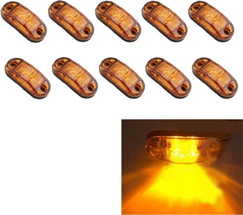 MuChangZi 10pcs LED Side Marker Light Despeje la lámpara 12V 24V Coche