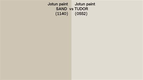 Jotun Paint Sand Vs Tudor Side By Side Comparison