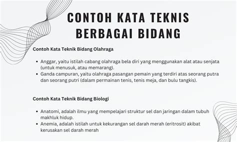 90 Contoh Kata Teknis dalam Berbagai Bidang Beserta Pengertiannya