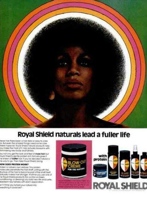 Royal Shield Naturals Hair Products From The 70s Vintage Ads Album Cover Art Afro Art