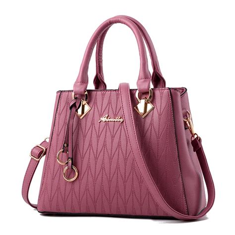 Women Bag Pu Leather Tote Brand Name Bag Ladies Handbag Lady Evening Bags Solid Female Messenger