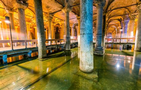 The Basilica Cistern Sunken Palace Or Sunken Cistern Is Stock Photo