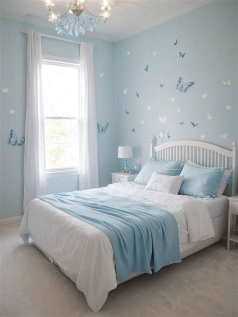 Fluttering Dreams Mesmerizing Light Blue Butterfly Bedroom Inspiration