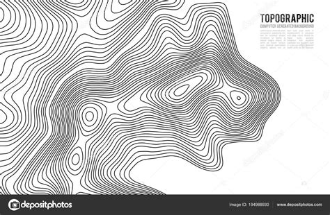 Topographic Map Contour Background Topo Map With Elevation Contour