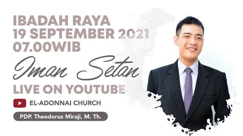 Ibadah Raya Daring GBI EL Adonnai Salatiga 19 Septermber 2021