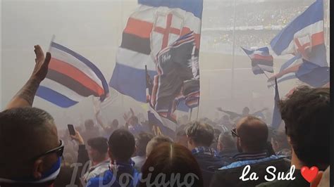 Sampdoria Cremonese Inizio Partita La Nube Blucerchiata Avvolge La