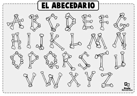 Abecedario Para Colorear Letras Raras