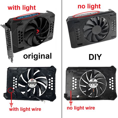 Video Card Fan For Pny Rtx 3060 Gpu Heatsink With Fan Replacement Retr Gpu Fan