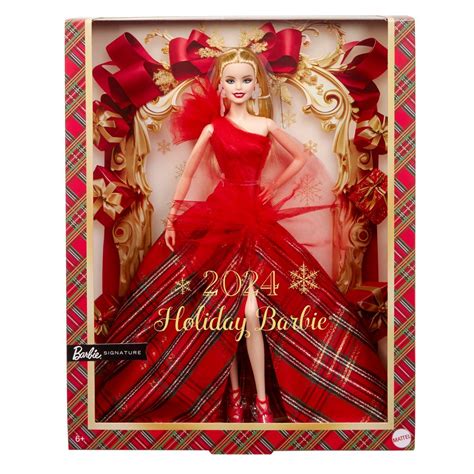 Poupée Barbie Joyeux Noël Blonde Poupée Achat prix fnac