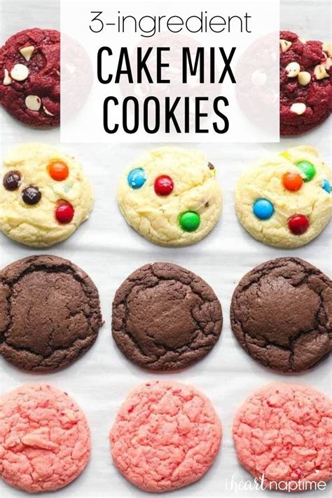 3-Ingredient Cake Mix Cookies | Cake mix cookies, 3 ingredient cakes ...