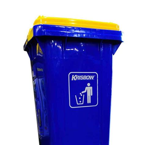 Promo Krisbow Dust Bin Tempat Sampah Plastik Outdoor Pedal 240ltr