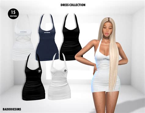 Dress Collection Badddiesims On Patreon Sims 4 Mods Clothes Sims 4 Black Hair Sims 4 Clothing