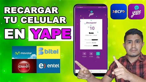 Como Hacer Recargas Con Yape A Tu Celular O Poner Saldo A Tus Contactos