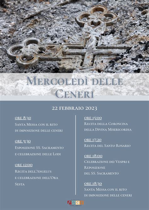 Mercoledì delle ceneri Parrocchia Santa Cecilia