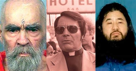 Charles Manson Jim Jones Y Shoko Asahara Las Mentes Macabras Detrás