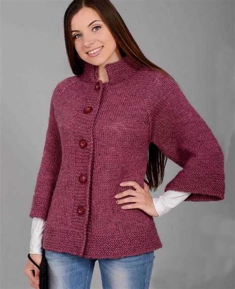 Cozy And Comfortable Free Raglan Cardigan Knitting Pattern