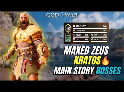 Maxed Zeus Kratos Obliterated Story Bosses Gmgow No Damage God