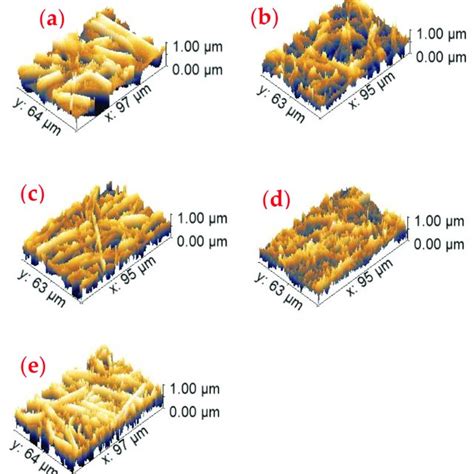 A E Surface Roughness Of Pcl Scaffolds Encapsulated With Ag V Hap At