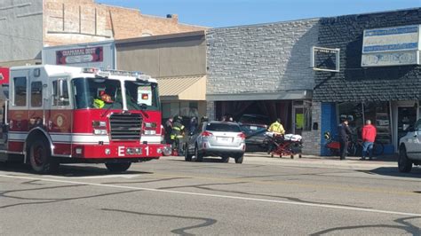 Car Vs Building Crash Sends Mitchell Woman To Hospital