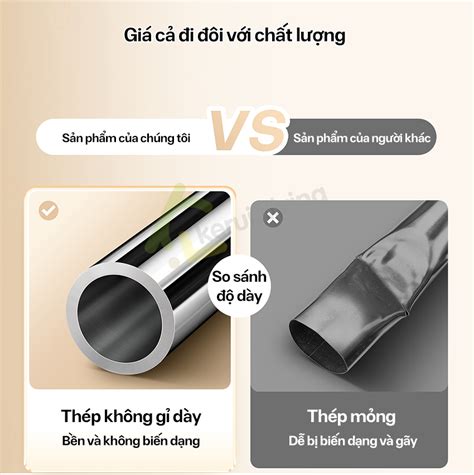 Thanh Treo Rèm Cửa Inox Không Cần Khoan Tường Salay Thanh Treo Rèm