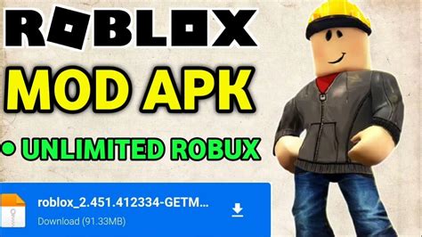 Download Roblox Mod Apk Unlimited Robux For Free Youtube