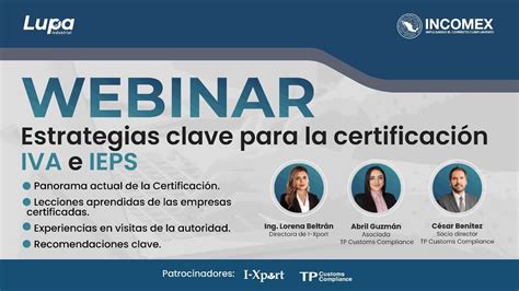 Estrategias clave para la certificación IVA e IEPS YouTube