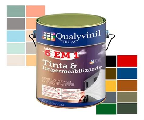 Tinta Emborrachada Parede Em Acrilico Qualyvinil Lt Frete Gr Tis