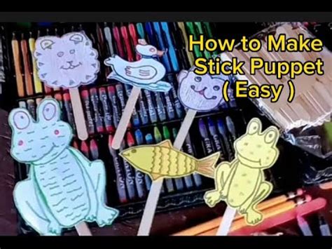 How To Make Stick Puppet Easy Youtube