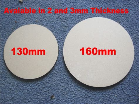 130mm And 160mm Round Mdf Wargame Bases 2 Or 3mm Thick Wood Craft