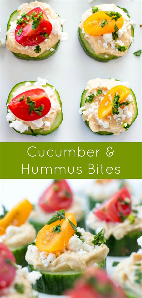 Cucumber And Hummus Bites Easy Hummus Appetizer Recipe