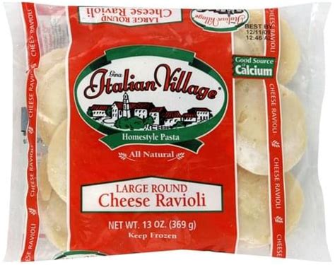 Italian Village Large Round Cheese Ravioli Oz Nutrition