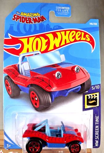 2019 Hot Wheels 146 HW Screen Time Amazing Spider Man 5 10 SPIDER MOBILE Red EBay