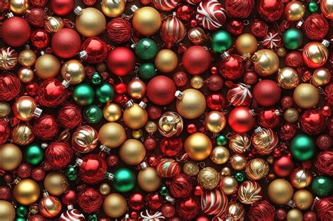 Fundo De Natal Bolas De Natal Vermelhas E Brancasfundo De Natal