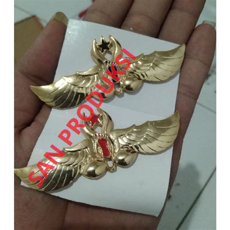 Jual Brevet Wing Tapak Merah Hitam Cor Premium Shopee Indonesia