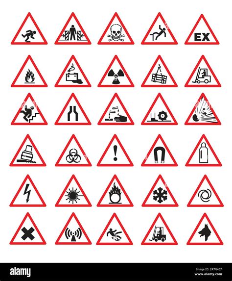 Safety Signs Stock Vector Images Alamy