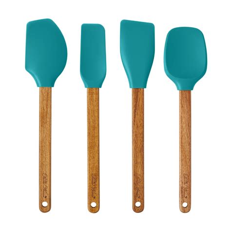 The Pioneer Woman 4-Piece Silicone Spatula Set, Teal - Walmart.com