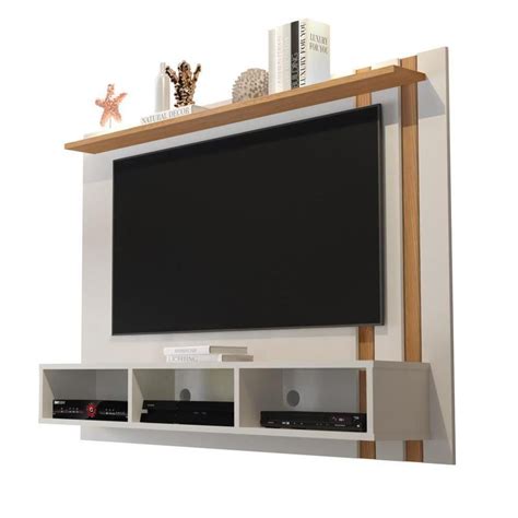 Estante Painel Tv Polegadas Home Suspenso Nichos